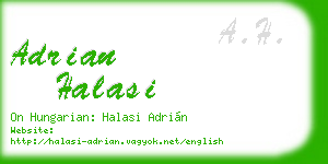 adrian halasi business card