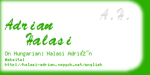 adrian halasi business card